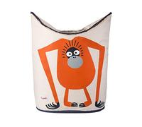 3 Sprouts Laundry Hamper Portabiancheria, 56 x 48 x 28 cm, Multicolore (Orangotango)