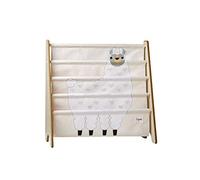 3 Sprouts, Libreria Frontale Montessoriana per Bambini, Ideale per Organizzare e Contenere Libri, Scaffale Libreria Decorata con Lama Bianco, 61x63x25,4 cm