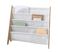 3 Sprouts - Porta Libri per Bambini - Libreria Montessoriana per Cameretta - Gingham Beige