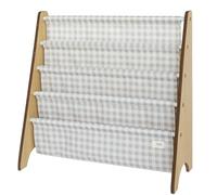 3 Sprouts - Porta Libri per Bambini - Libreria Montessoriana per Cameretta - Gingham Beige