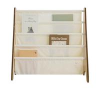 3 Sprouts, Libreria Frontale Montessoriana per Bambini, Scaffale Libreria Realizzata in Poliestere Riciclato, Ideale per Contenere Libri, Colore Crema, 61x63x25,4 cm