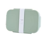 3 Sprouts - Lunch Box Bambini in Plastica Riciclata- Porta Pranzo Ermetico per Bambini e Bambine, Bento Box Colorata e Divisibile per Merenda e Pranzo - Verde