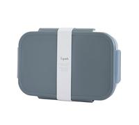 3 Sprouts - Lunch Box Bambini in Plastica Riciclata- Porta Pranzo Ermetico per Bambini e Bambine, Bento Box Colorata e Divisibile per Merenda e Pranzo - Blu