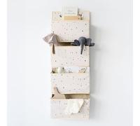 3 Sprouts Organizer da Appendere, 4 Tasche e 2 Ganci, Terrazzo Crema