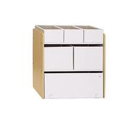 3 Sprouts - Organizer Giochi Bambini - Mobili Porta Giochi e Scaffale Portagiochi per Cameretta Bambini - Crema