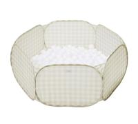 3 Sprouts - Piscina di Palline per Bambini - Piscina di Palline per Bambini di 3 Anni - Gioco da Interno (Palline Non Incluse) (Percalle Beige)