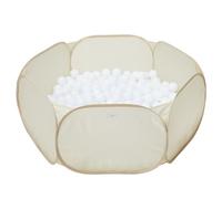 3 Sprouts - Piscina di Palline per Bambini - Piscina di Palline per Bambini di 3 Anni - Gioco da Interno (Palline Non Incluse) (Beige)