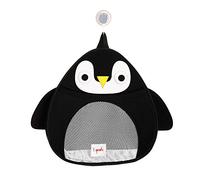 3 Sprouts - Porta giocattoli da vasca - Borsa portaoggetti per giocattoli da bagno per bambini - Porta giocattoli da vasca da appendere - Contenitore per giocattoli da bagno - Pinguino