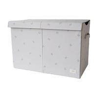 3 Sprouts - Scatola Giochi Per Bambini - Contenitore Portagiochi per Cameretta, Organizzazione e Ordine - Mirtillo Taupe