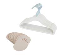 3 Sprouts Set Armadio Bambini, 15 Grucce e 8 Divisori, Crema e Neutro