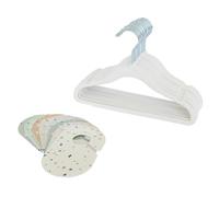 3 Sprouts - Set organizer per Armadio per Bambini, 15 Grucce con 8 Divisori di Dimensioni, Divisori per Vestiti e Vestiti per Bambini, Grucce Color Crema e Divisori in Terrazzo