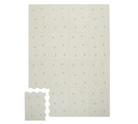 3 Sprouts - Tappetino puzzle 3 Sprouts per bambini - Tappetino da gioco per bambini con colori tenui e stampe - Colori neutri per giocare e imparare - Mirtillo Taupe