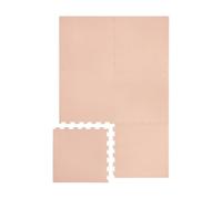 3 Sprouts Tappeto Gioco Puzzle Bambini, Schiuma EVA, Nocciola | superficie morbida; per gattonamento, gioco a terra e cameretta; tessere facili da montare; tessere removibili