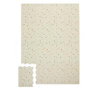 3 Sprouts - Tappetino puzzle 3 Sprouts per bambini - Tappetino da gioco per bambini con colori tenui e stampe - Colori neutri per giocare e imparare - Terrazzo Crema