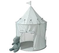 3 Sprouts, Tenda da Gioco per Bambini, Realizzata in Poliestere Riciclato, Ideale per Giocare in Cameretta e in Sala Giochi, Colore Gingham Blu, 100x100x135 cm
