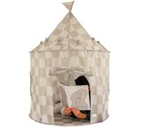 3 Sprouts Tenda Gioco Bambini, 3-10 Anni, Scacchiera Beige | spazio per lettura e fantasia; per cameretta e sala giochi; struttura leggera da montare; ingresso aperto per giocare