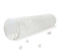 3 Sprouts Tunnel Gioco Bambini, Tessuto Riciclato, Mirtillo Avorio | tunnel gioco pieghevole; per gioco interno e movimento in cameretta; si ripone facilmente; si ripone piatto dopo il gioco
