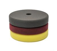 3 spugne per lucidatura con dischi abrasivi da 17,8 cm, adatti per l'applicazione della cera dell'auto