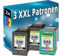 3 Stampante Cartucce per HP 338 343 Deskjet 460 5740 6520 6540 6543 6830 6840