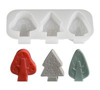 3 stampi in silicone per albero di Natale 3D, stampi per candele 3D, stampi in silicone fai da te, stampi per albero di Natale creativo 3D, stampi in silicone per candele profumate (set 1)