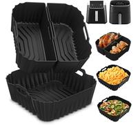 3 stampi in silicone per friggitrice ad aria calda Cosori Turbo Blaze 6L/Cosori 6,2L, Ninja Max Pro 6,2L AF180EU accessori Airfryer xxl 8L, stampo in silicone Air Fryer
