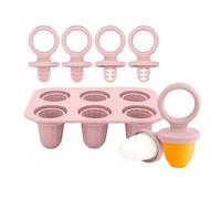 3. Stampi per ghiaccio masticabili per neonati con 6 cavità in silicone massaggiagengive con bordi sicuri e succhietto per denti in silicone