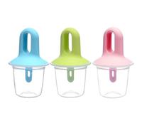 3 stampi per ghiaccio riutilizzabili a rilascio facile, stampo per gelato fai da te, per bambini, stampo per crema in plastica a 3 cavità