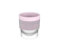 3 stampi per sfere di ghiaccio, impilabili, rotondi, per whisky, cocktail, salvaspazio, per congelatore, facili da rilasciare (3 rosa)