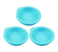 3 stampi rotondi in silicone, stampi per friggitrice, stampi per frittelle ad aria, 10,2 cm, stampi da forno, stampi rotondi, stampi per waffle, accessori per friggitrice ad aria (verde menta)