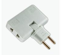3-Stars | Presa Multipla 3 in 1 - Multipresa da Parete Compatta con Spina Piatta Salvaspazio - 3 Prese Elettriche da Muro - Adattatore 16A 250V