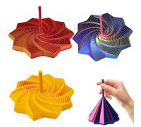 3 Stelle Sensoriali Espanse Stampate In 3d, Giocattolo Esagonale A Nido D'Ape A Spirale Frattale Con Maniglia Per Alleviare Stress E Ansia, Regalo Di Decompressione Per Scrivanie Da (# B, 12cm)