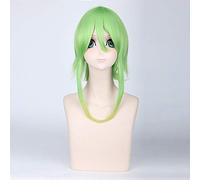 3 Stili Parrucche Vocaloid Gumi Parrucca Cosplay Costume Donna Giallo-verde Sfumato Lunghezza media Capelli sintetici Vocaloid Gumi Perucas DM018