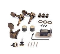 3-String Cigar Box Professionale Chitarra Bridge Tuning Pioli con Manopole Antiruggine Stile Vintage Tuners Machine Head Strap Lock Set
