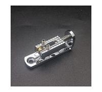 3 String Solo Single Guitar Bridge Con Vite Chiave Per Chitarra A 3 Corde Chrome-Gold-Black Sostituzione delle parti ponte (Color : Chrome)