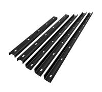 3 strisce a forma di U per tavoli, accessori da tavolo, supporto per profilo, profilo di rinforzo, profilo a U, traverso, profilo a scanalatura (lunghezza 70 cm, set da 3)