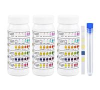 3 strisce di test PH per piscina, 6 in 1 spa test per idromassaggio, kit per test dell'acqua con 1 pezzo di test per alcalinità totale, acido cianurico e resistenza totale
