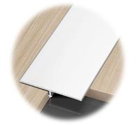3 Striscia Di Soglia Per Pavimento A T, Giunzioni Per Pavimenti, Da Piastrelle A Laminato, Profilo Di Transizione Per Soglia, Striscia Divisoria Per Giunzioni Di Soglia(White,30mm/1.18in)