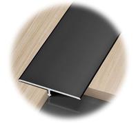 3 Striscia Di Soglia Per Pavimento A T, Giunzioni Per Pavimenti, Da Piastrelle A Laminato, Profilo Di Transizione Per Soglia, Striscia Divisoria Per Giunzioni Di Soglia(Black,50.0mm/2.0in)