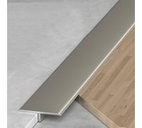 3× Striscia di transizione for unire le fessure del pavimento, modanatura a T in alluminio, soglie delle porte, striscia divisoria piatta for pavimenti, bordo della porta(Gold 2,25*7.5mm(0.98*0.3in))