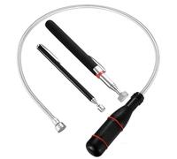 3 strumenti telescopici magnetici per pick-up, strumento telescopico magnetico, flessibile, estensibile, strumento di recupero di adesivi per garage (0,7 kg, 1,4 kg, 2,3 kg).
