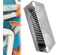 3 Styles Precision Flex Angle & Arc Marking Tool, 90 Degree Square Pipe Bending & Cutting Parallel Line Drawing Ruler Tool, Square Tubing Welding Multi-Purpose Tool (20-65mm)