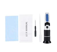 3 su 1 Refrenattometro Brix Sugar contenuto di tester Baume Grade Meter Premium Lightweight Portable Professional Strumento per Honey Apersoners Gusta in alluminio 14,5 cm 227G