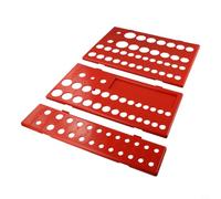 3 supporti per bussole in plastica imperiale, adattatore per prese a 6 e 12 punti, con forte capacità di supporto, chiave montabile a parete