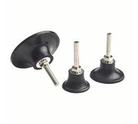 3 supporti per dischi abrasivi con gambo filettato in acciaio da 1/4 di pollice per dischi abrasivi e lucidanti 1 5" 2" 3" compatibile con la maggior parte delle smerigliatrici