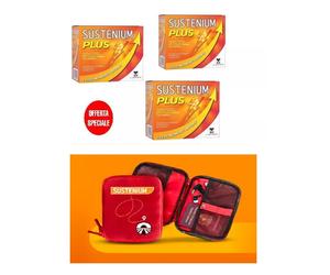 3 SUSTENIUM PLUS INTEGRATORE ALIMENTARE 3x CONFEZIONI 60 Bus + BEAUTY IN OMAGGIO