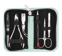 3 Swords Germany - qualità di marca 6 pezzi manicure pedicure grooming kit set moda pelle caso menta, Made in Germany