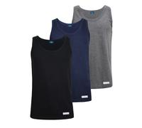 3 T-shirt da Uomo Girocollo/Scollo a V/Canotta in 100% Cotone Navigare