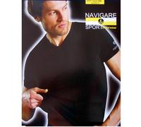 3 T-SHIRT UOMO NAVIGARE ART. 571 SCOLLO A V PUNTA COTONE ELASTICIZZATO M/M
