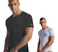 3 T-SHIRT UOMO NAVIGARE SCOLLO A V PUNTA COTONE ELASTICIZZATO MEZZA MANICA 571