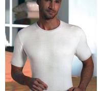 NOTTINGHAM 3 Maglie Uomo TM18 Manica Corta in Lana E Cotone (7, Bianco Lana)